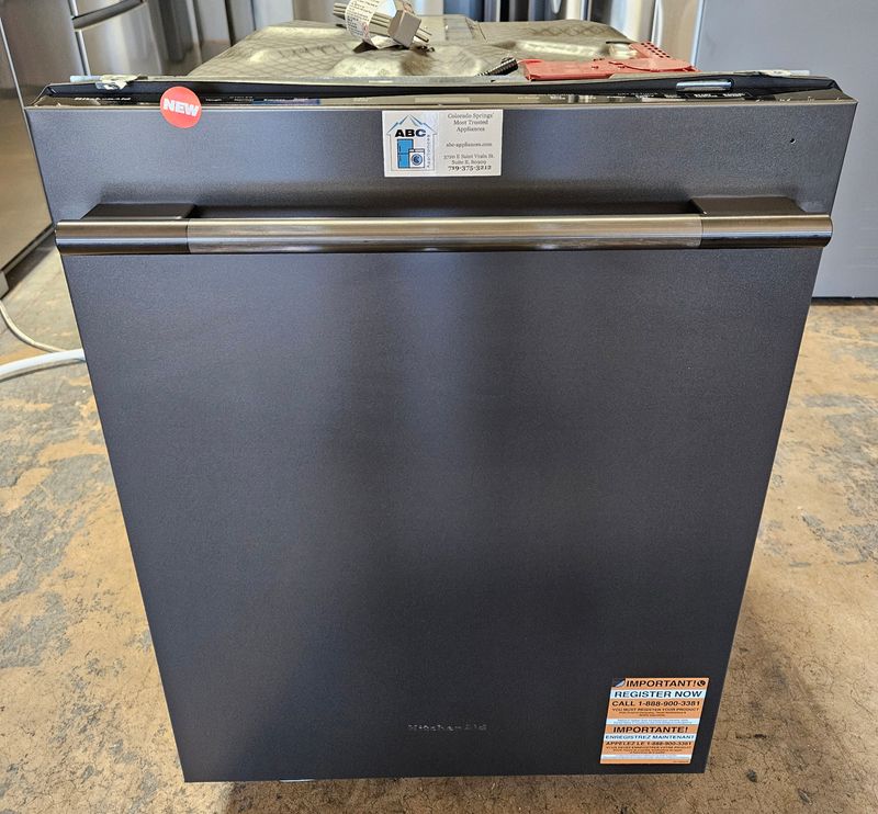 NEW! KitchenAid Black Stainless Steel Built-In Electric Dishwasher w/Third Rack and Advanced ProDry
