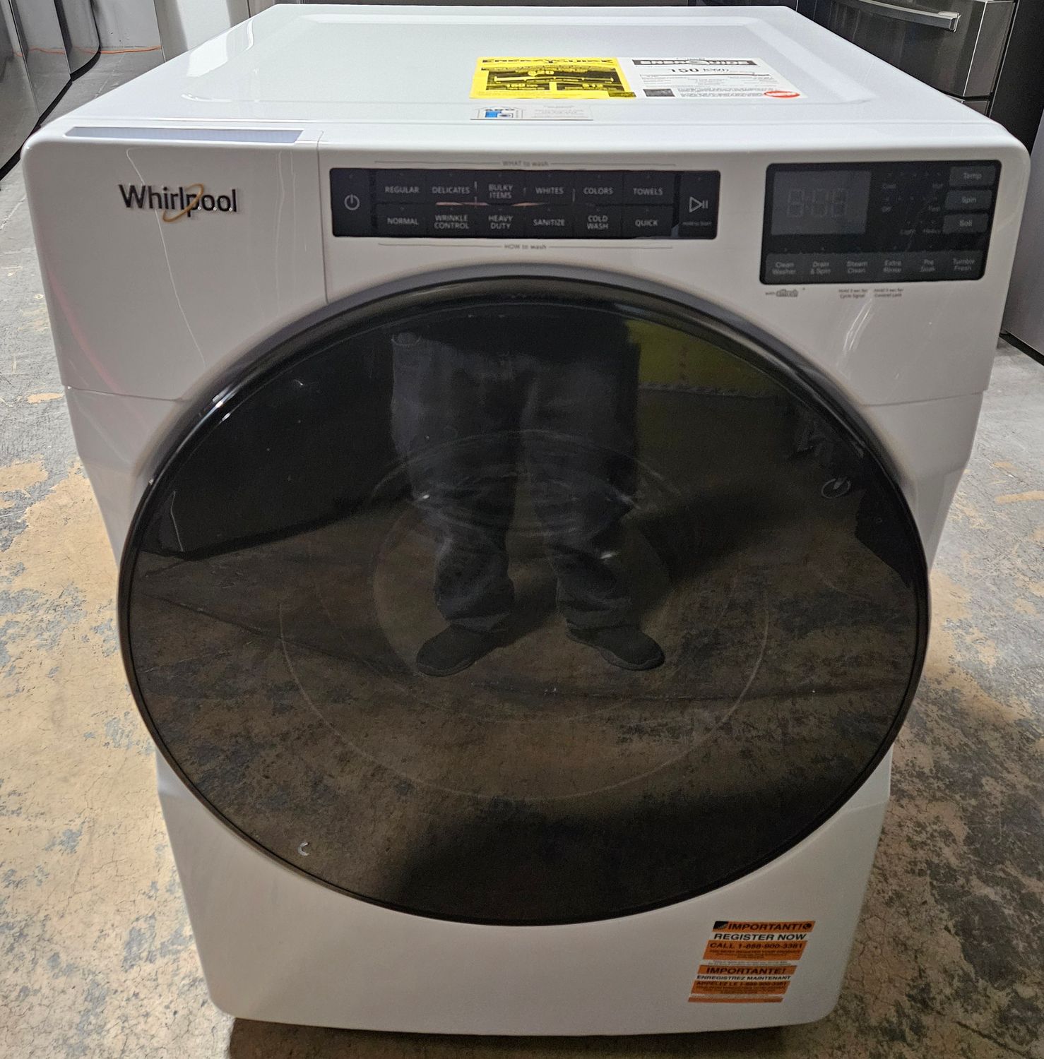 NEW! Whirlpool Front Load Washer (5.0cu.ft.)