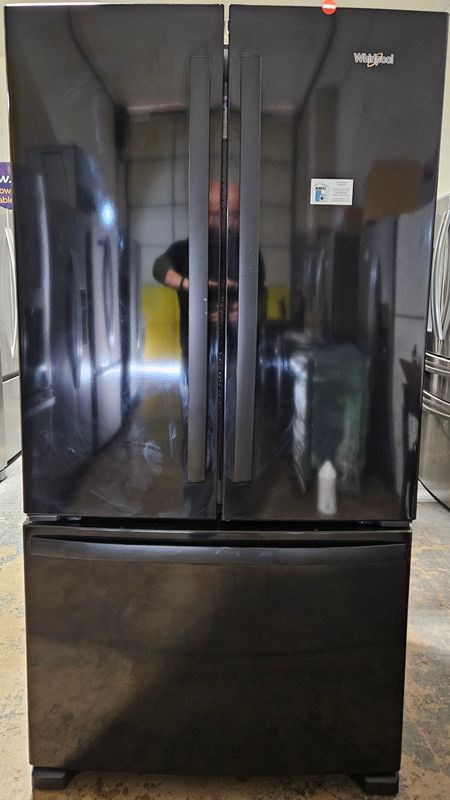 NEW! 25 cu.ft. Whirlpool French Door Black Refrigerator