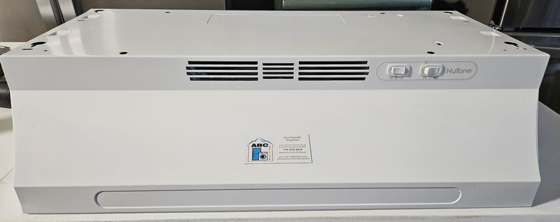 USED NuTone 30" Ductless White Range Hood USED NuTone 30" Ductless White Range Hood