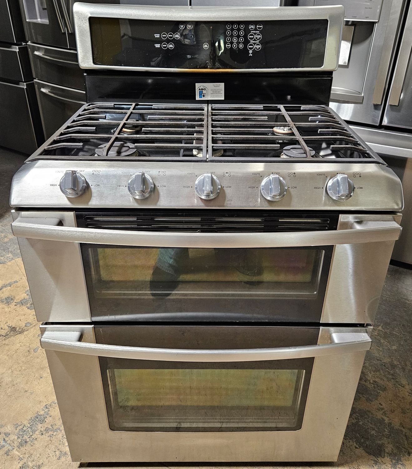 USED 30in Ikea Gas 5-Burner Double Oven Range