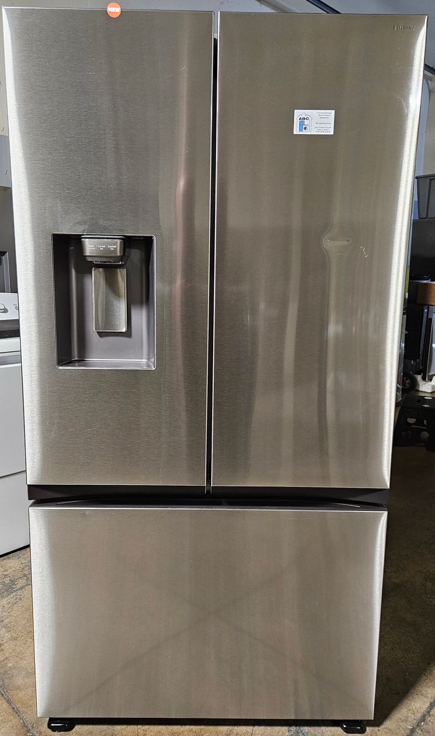 NEW! 26cu.ft. Samsung Counter-Depth 3-Door French Door Refrigerator in Stainless Steel NEW! 26cu.ft. Samsung Counter-Depth 3-Door French Door Refrigerator in Stainless Steel