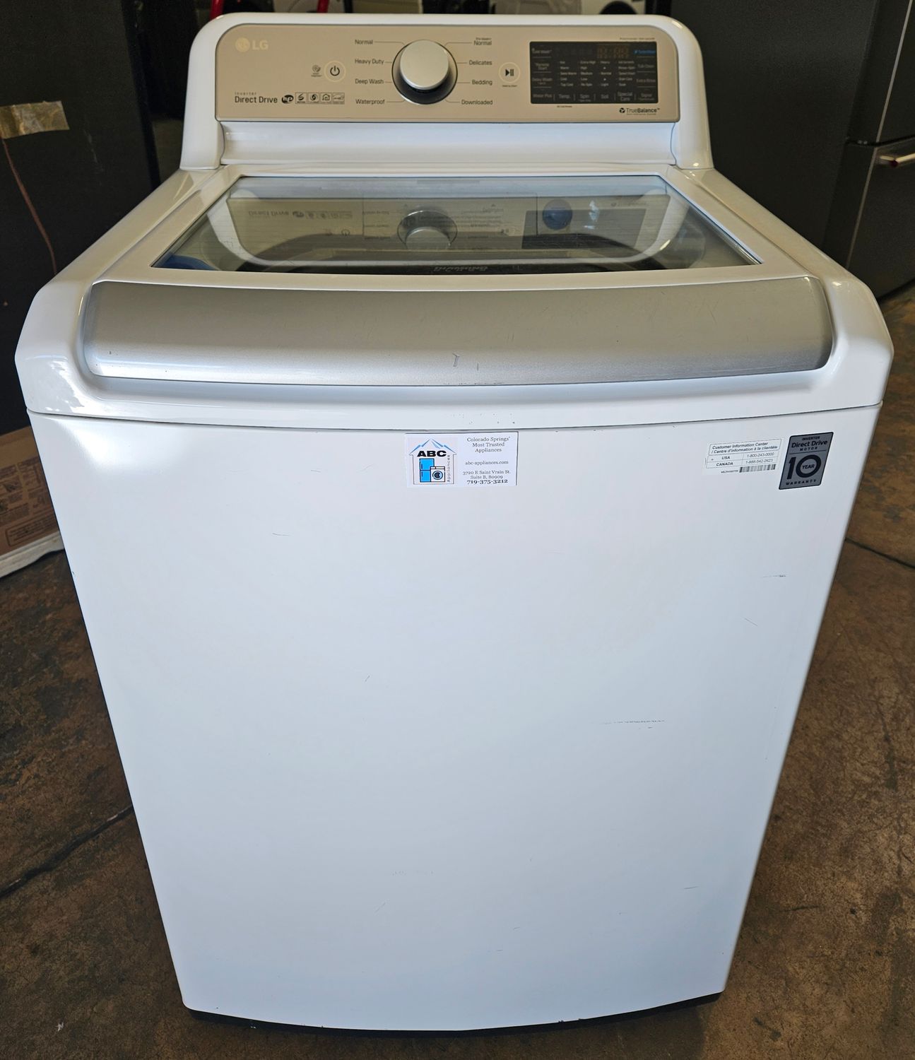 USED LG Top Load Washer (5.0cu.ft.)