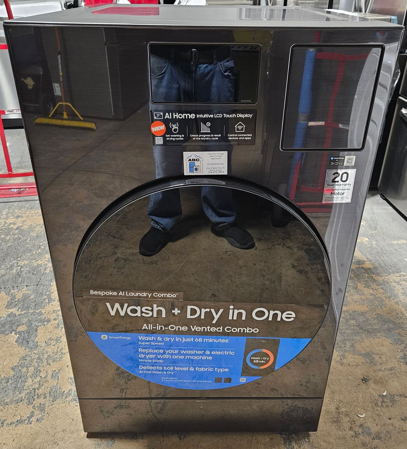 NEW! Samsung Bespoke All-in-One Combo with AI Home (5.3cu.ft.) Washer Dryer (Vented)