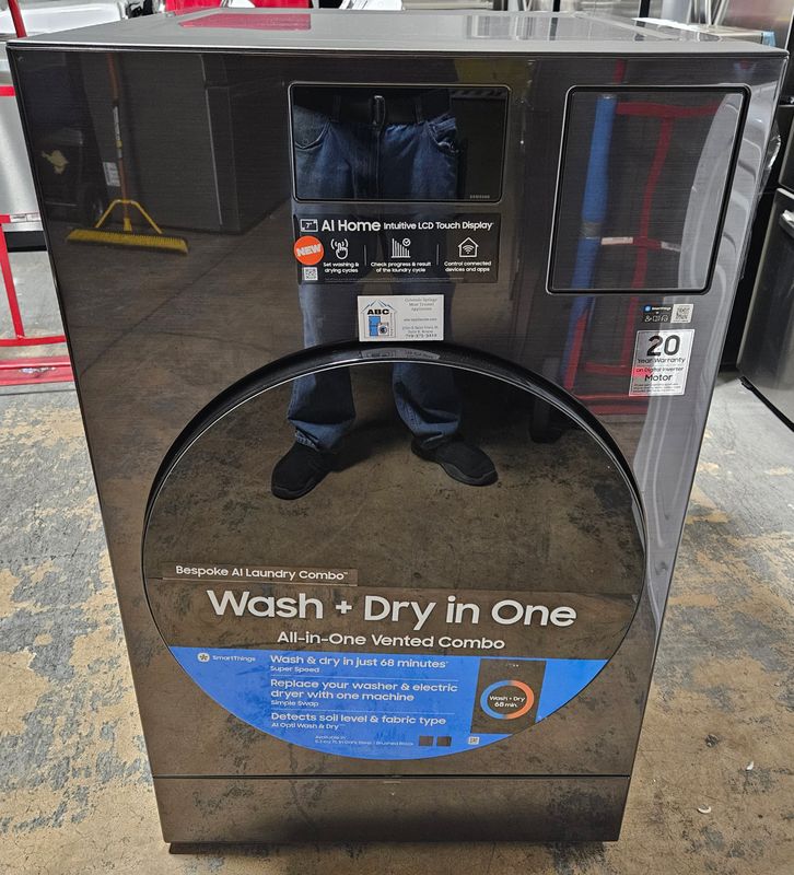 NEW! Samsung Bespoke All-in-One Combo with AI Home (5.3cu.ft.) Washer Dryer (Vented)