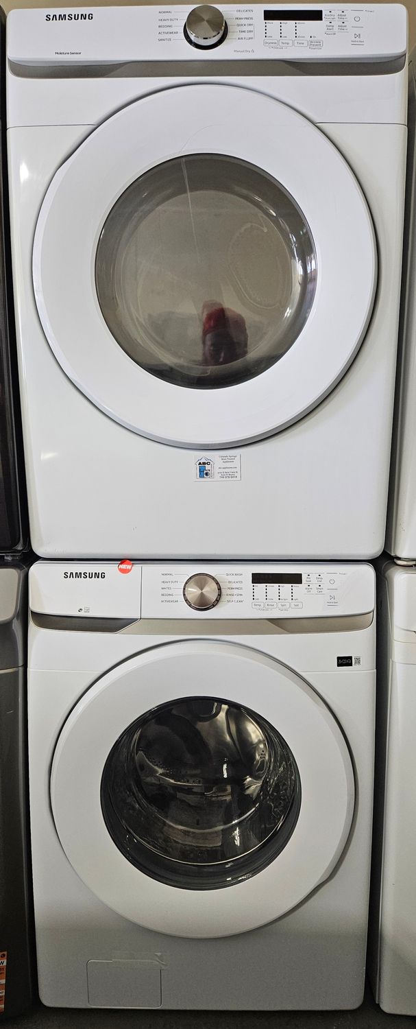 NEW! Samsung Front Load Washer (4.5cu.ft.) &amp; USED Large Capacity Electric Dryer (7.5cu.ft.)