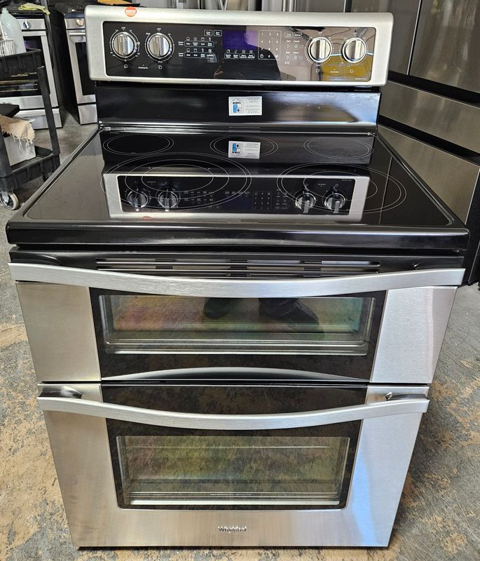 NEW! 30in Whirlpool Electric Double Oven Range with True Convection
