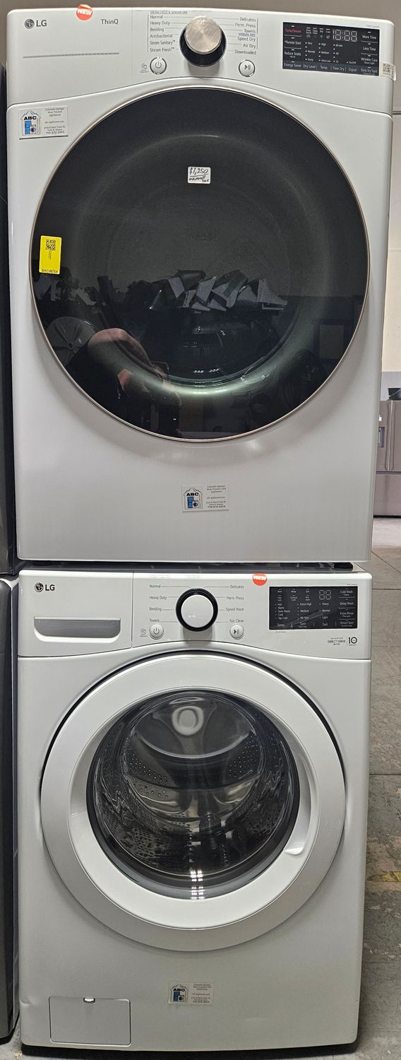 NEW! LG Front Load Washer (5.0cu.ft.) & Large Capacity Electric Dryer (7.4cu.ft.) NEW! LG Front Load Washer (5.0cu.ft.) & Large Capacity Electric Dryer (7.4cu.ft.)