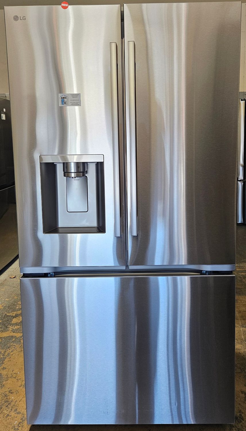 NEW! 24cu.ft. LG Counter Depth 3-Door French Door Refrigerator in Stainless Steel