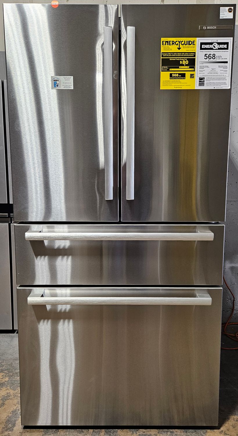 NEW! 20.5cu.ft. Bosch 800 Series French Door Bottom Mount Refrigerator in Stainless Steel