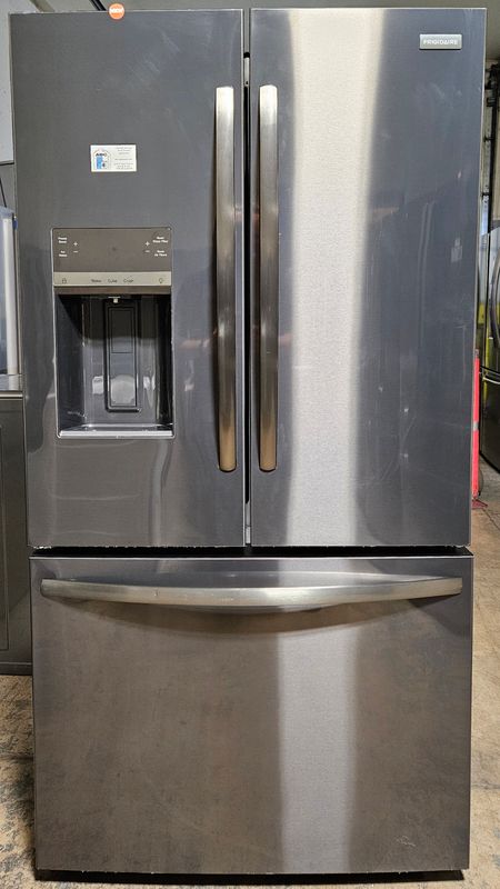 NEW! 28cu.ft. Frigidaire Standard Depth French Door Refrigerator in Black Stainless Steel