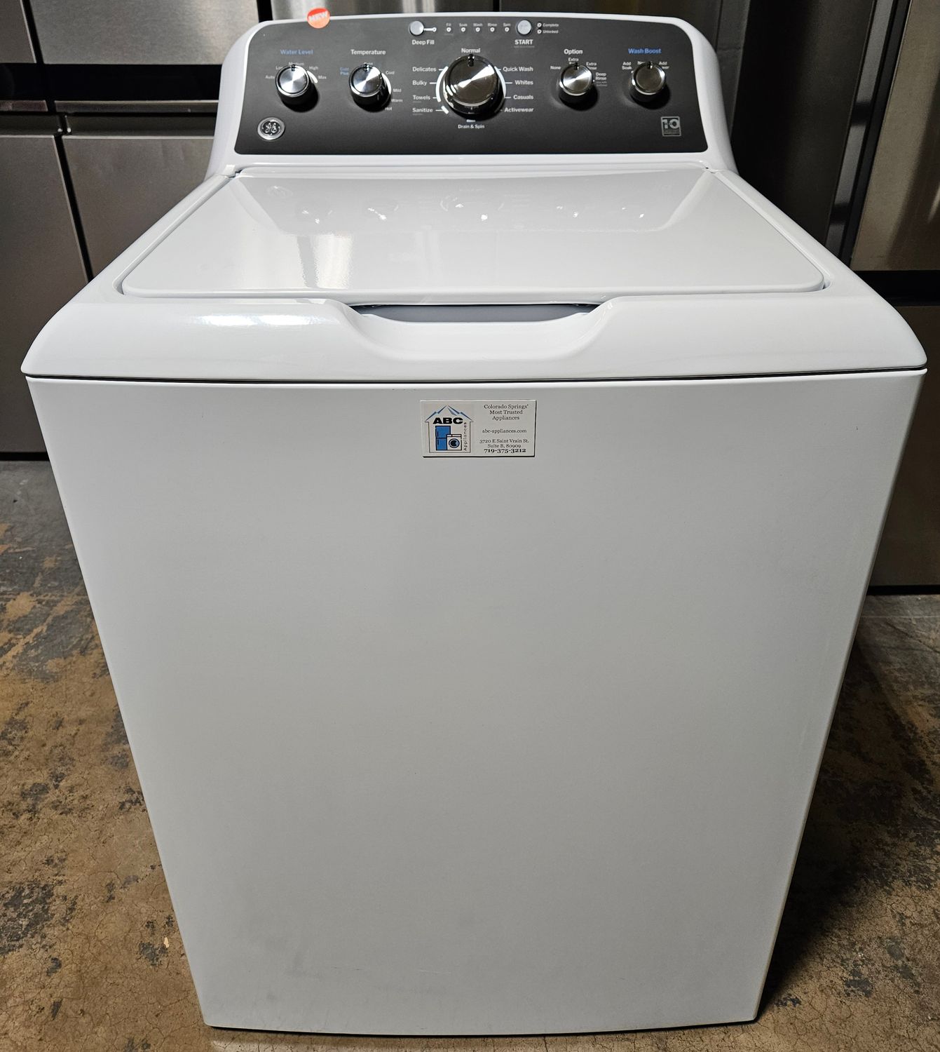 NEW! GE Top Load Washer w/ Stainless Steel Basket, Cold Plus, and Wash Boost (4.5cu.ft.)