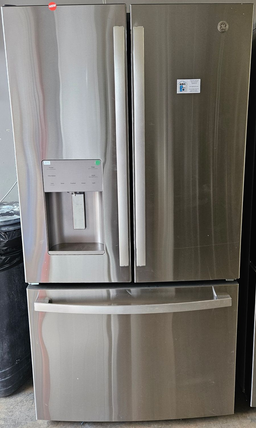 (READ AD) NEW! 25.7cu.ft. GE French Door Refrigerator in Stainless Steel (READ AD) NEW! 25.7cu.ft. GE French Door Refrigerator in Stainless Steel