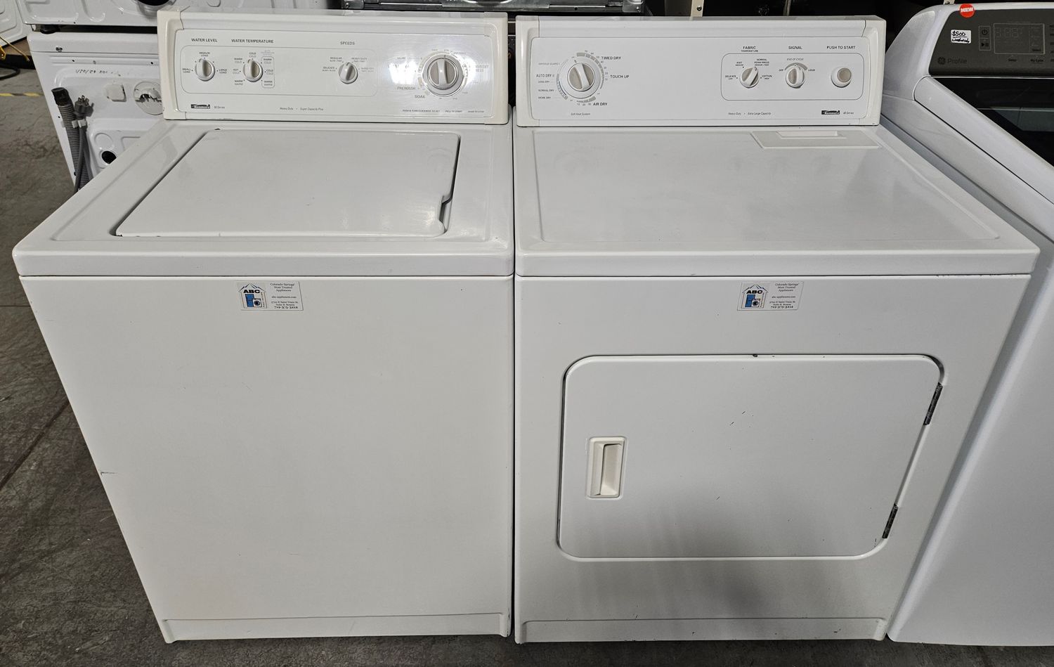 USED Kenmore Top Load Washer &amp; Large Capacity Electric Dryer