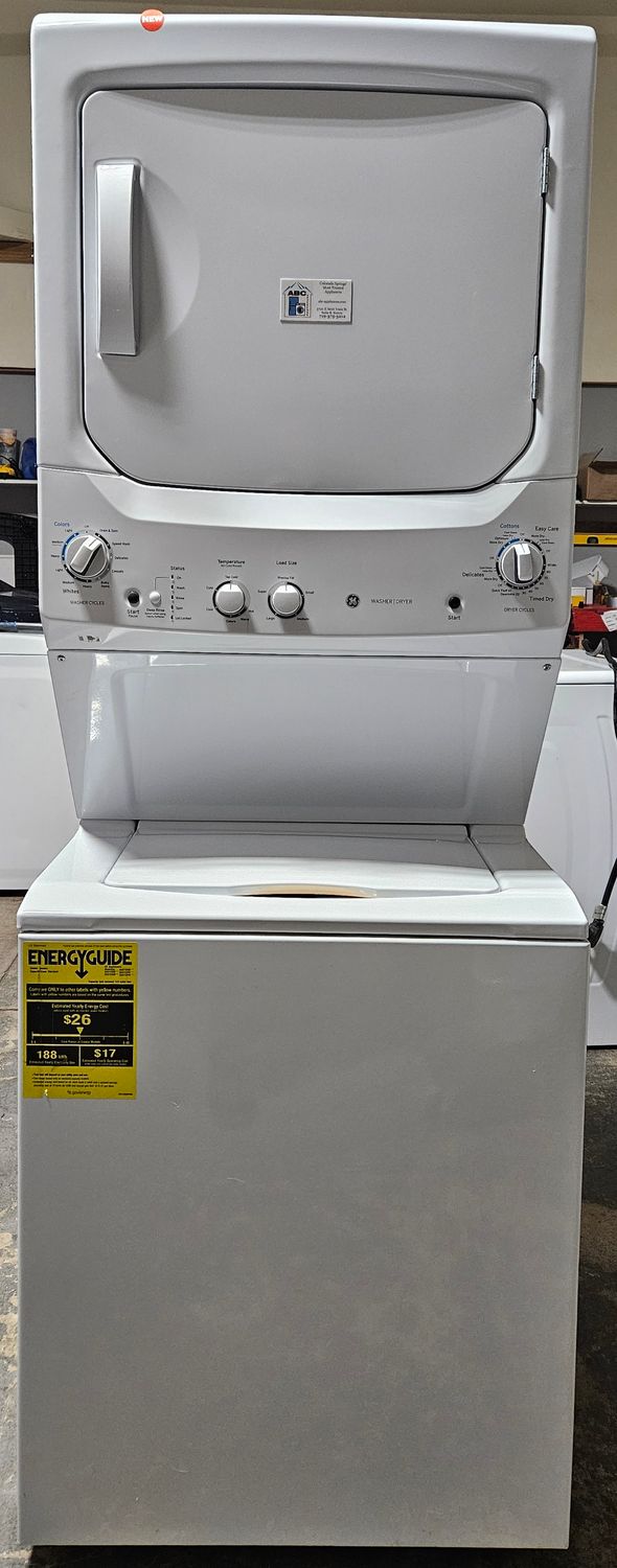 NEW! 27" GE Stackable Electric All-in-One Laundry Center