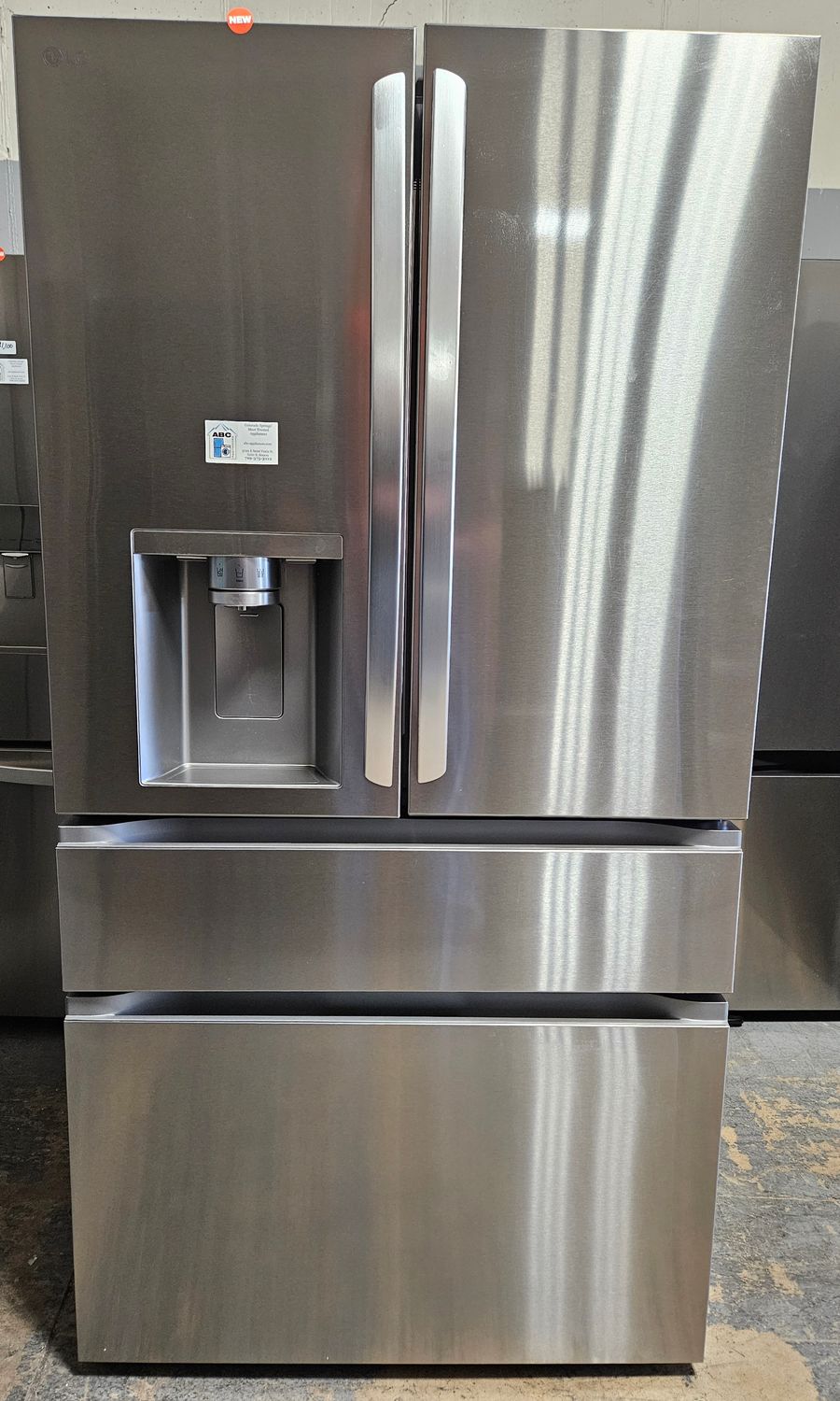 NEW! 29cu.ft. LG Standard-Depth 4-Door French Door Refrigerator in Stainless Steel