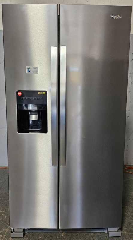 NEW! 24cu.ft. Whirlpool Side-by-Side Refrigerator in Stainless Steel