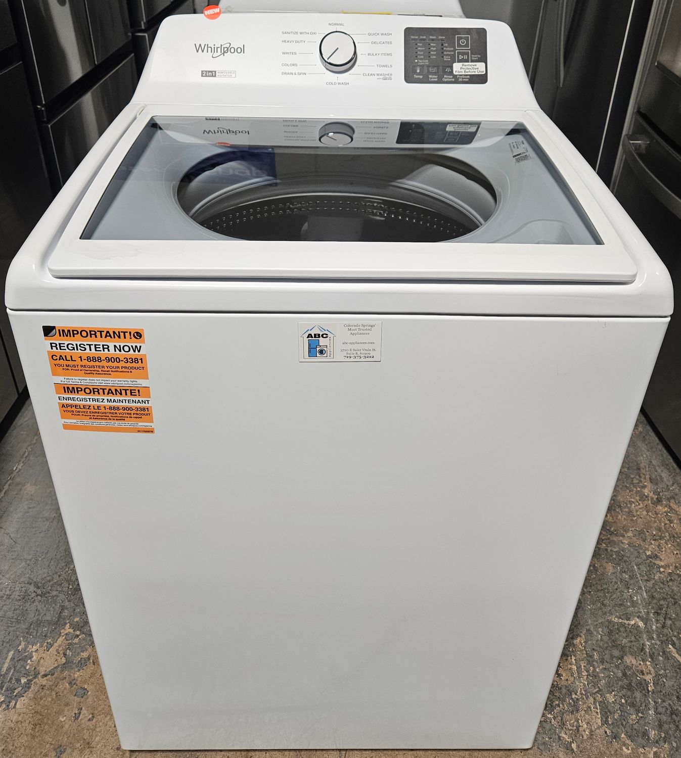 NEW! Whirlpool Top Load Washer (4.3cu.ft.) NEW! Whirlpool Top Load Washer (4.3cu.ft.)
