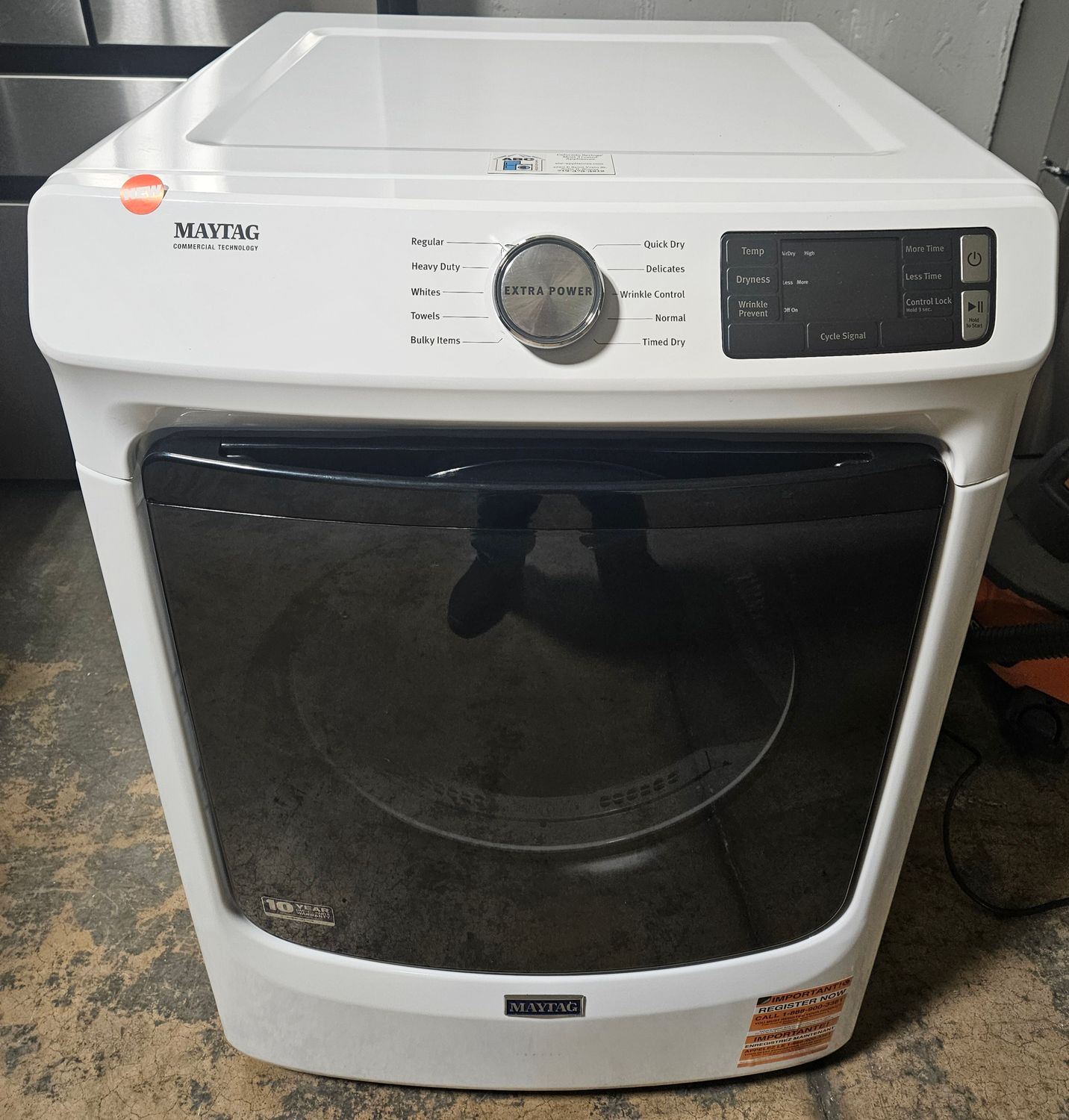 NEW! Maytag Heavy Duty Large Capacity Gas Dryer (7.3cu.ft.) NEW! Maytag Heavy Duty Large Capacity Gas Dryer (7.3cu.ft.)