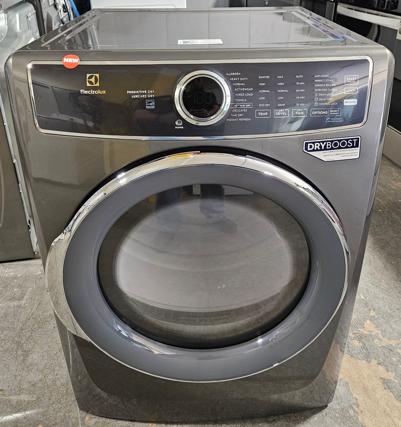 NEW! Electrolux Heavy Duty Large Capacity Gas Dryer (8.0cu.ft.)