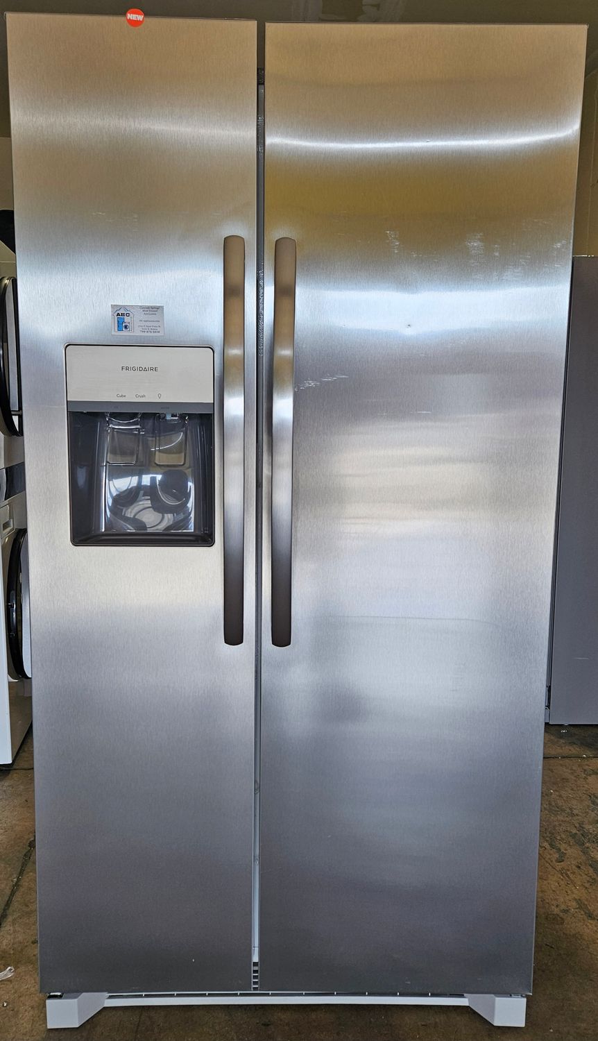 NEW! 26 cu.ft. Frigidaire Side-by-Side Refrigerator in Stainless Steel