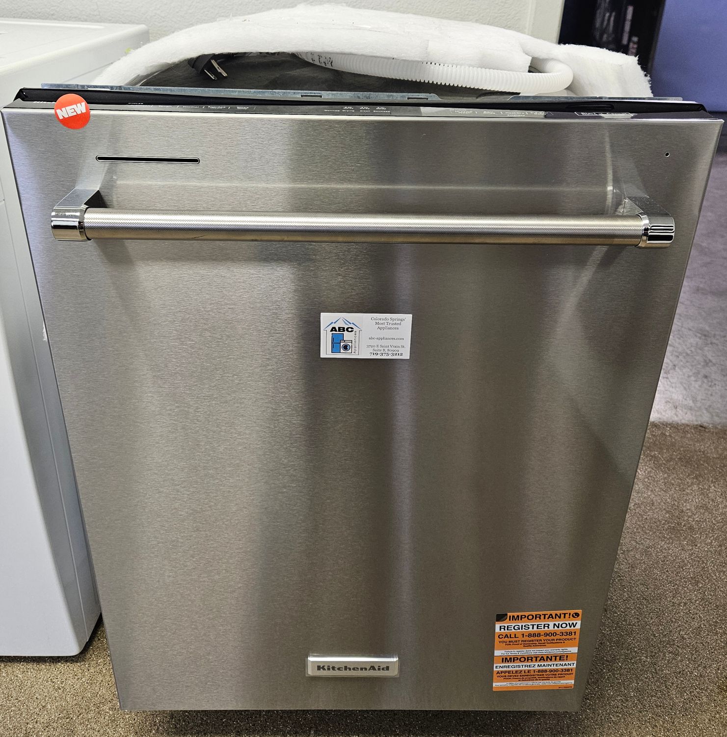 NEW! Kitchenaid Stainless Steel Built-In Electric Dishwasher