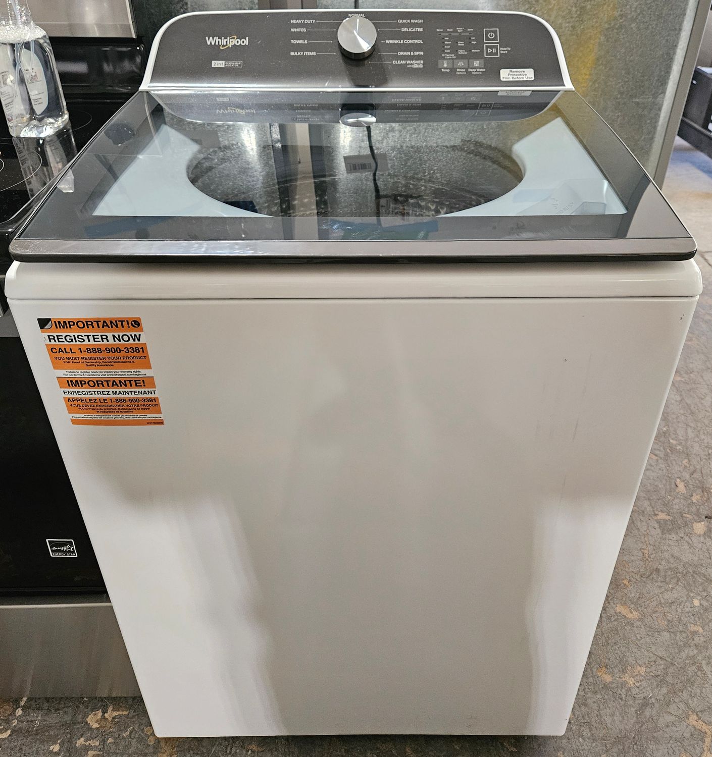 NEW! Whirlpool Top Load Washer w/ Removable Agitator (5.3cu.ft.) NEW! Whirlpool Top Load Washer w/ Removable Agitator (5.3cu.ft.)
