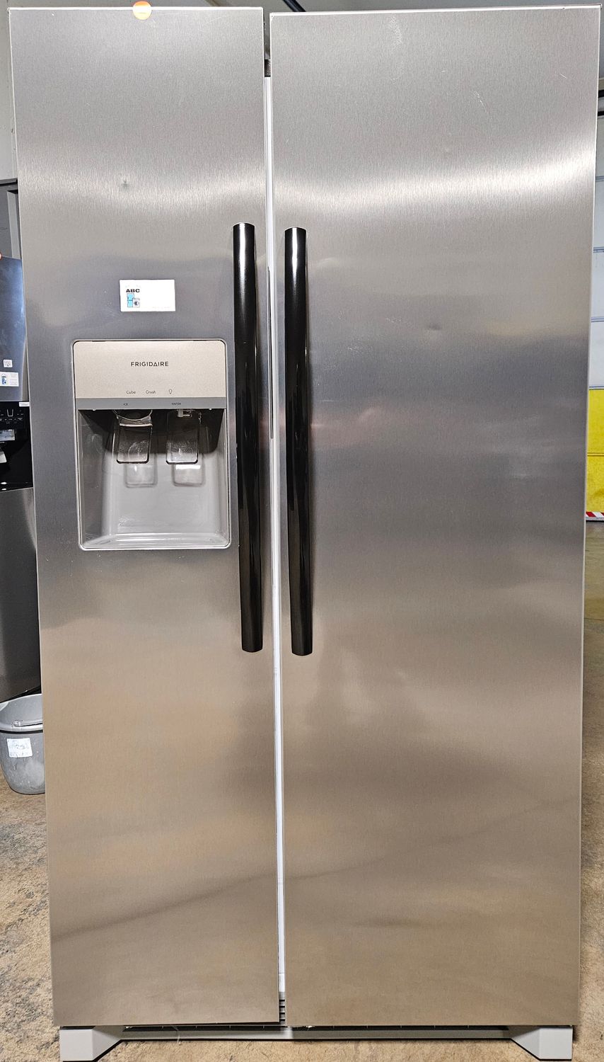 NEW! 26 cu.ft. Frigidaire Side-by-Side Refrigerator in Stainless Steel (READ AD) NEW! 26 cu.ft. Frigidaire Side-by-Side Refrigerator in Stainless Steel (READ AD)