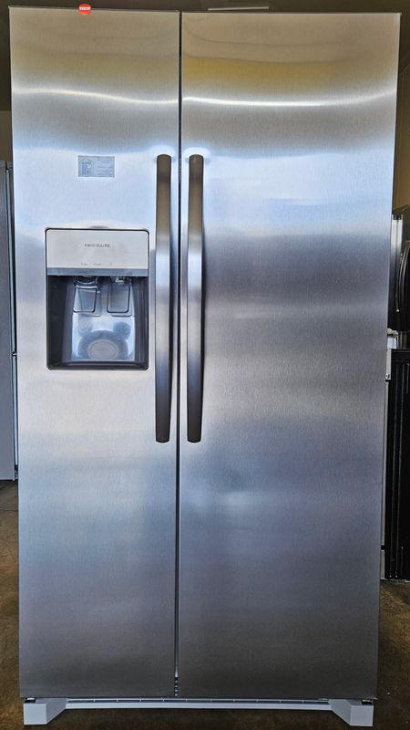 NEW! 26 cu.ft. Frigidaire Side-by-Side Refrigerator in Stainless Steel