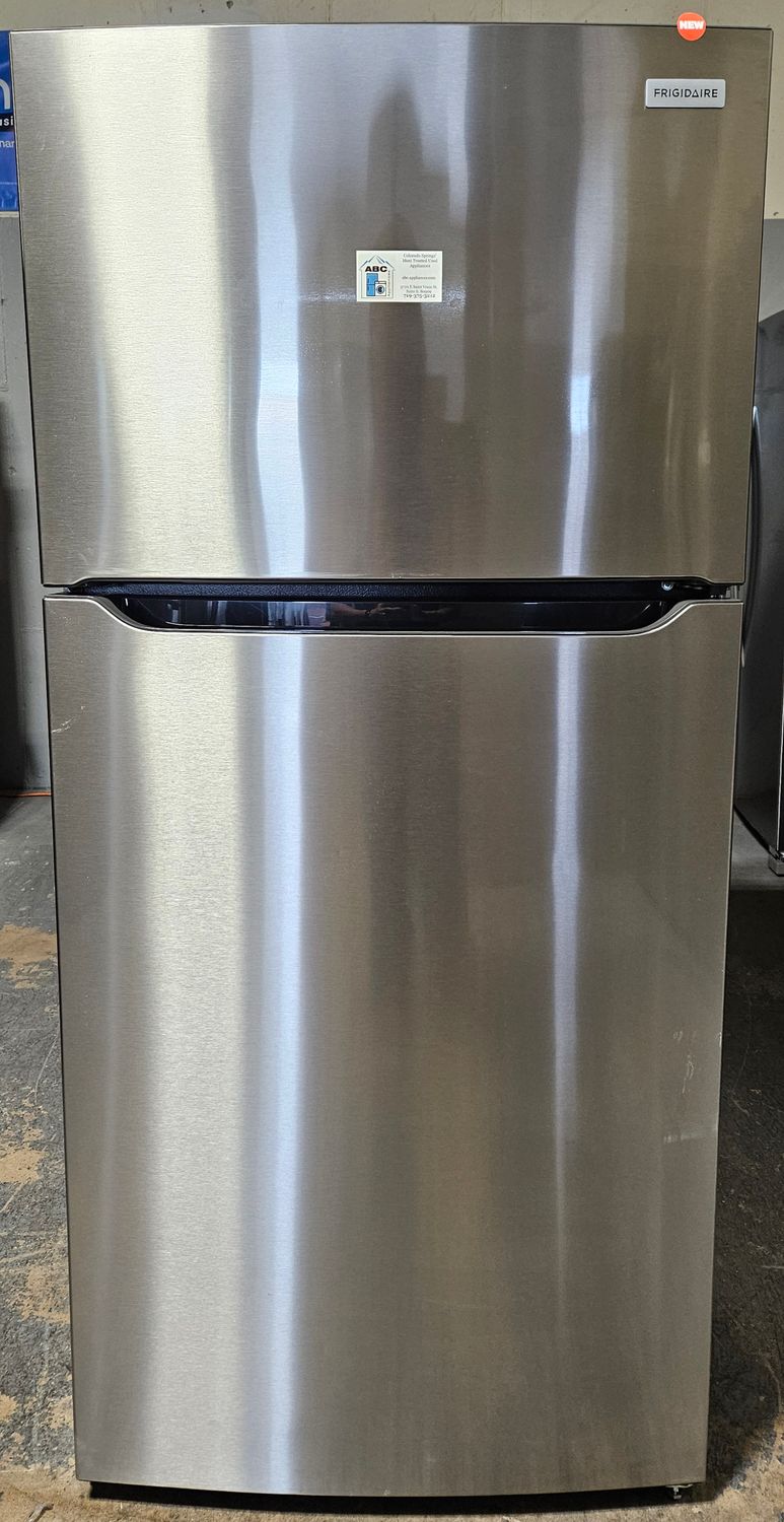 NEW! 18cu.ft. Frigidaire Garage Ready Top Freezer Refrigerator in Stainless Steel