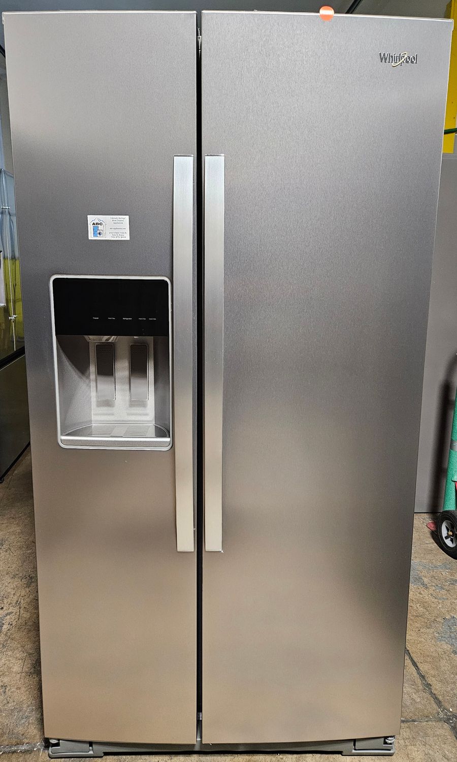 NEW! 28.7cu.ft. Whirlpool Stainless Steel Side-by-Side Refrigerator