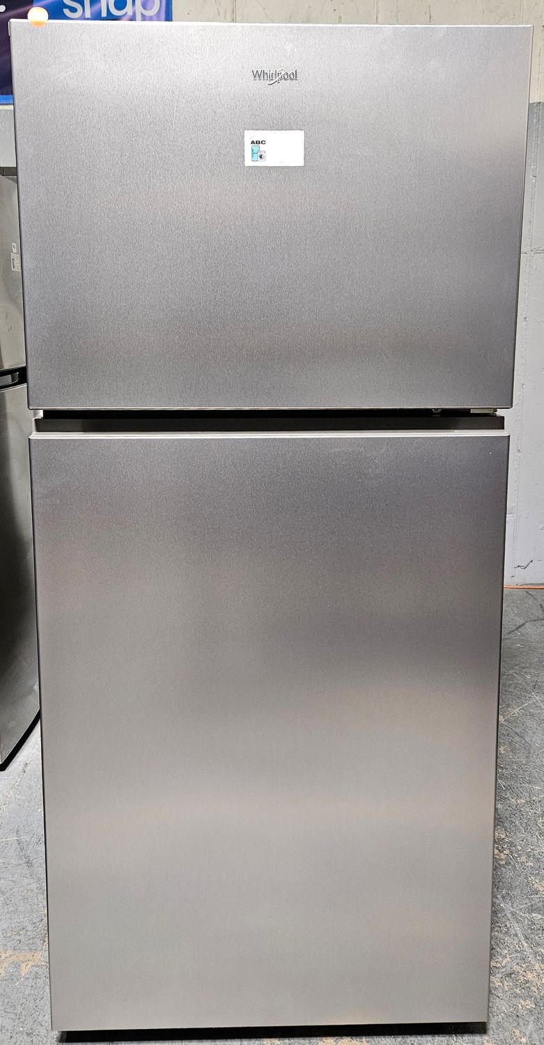 NEW! 19.3cu.ft. Whirlpool Top Freezer Refrigerator in Stainless Steel