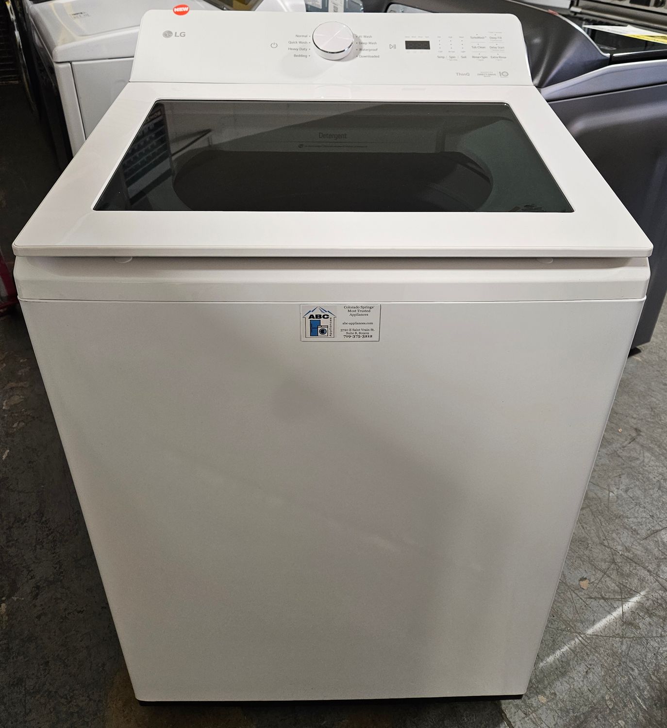 NEW! LG Top Load Washer (5.0cu.ft.)