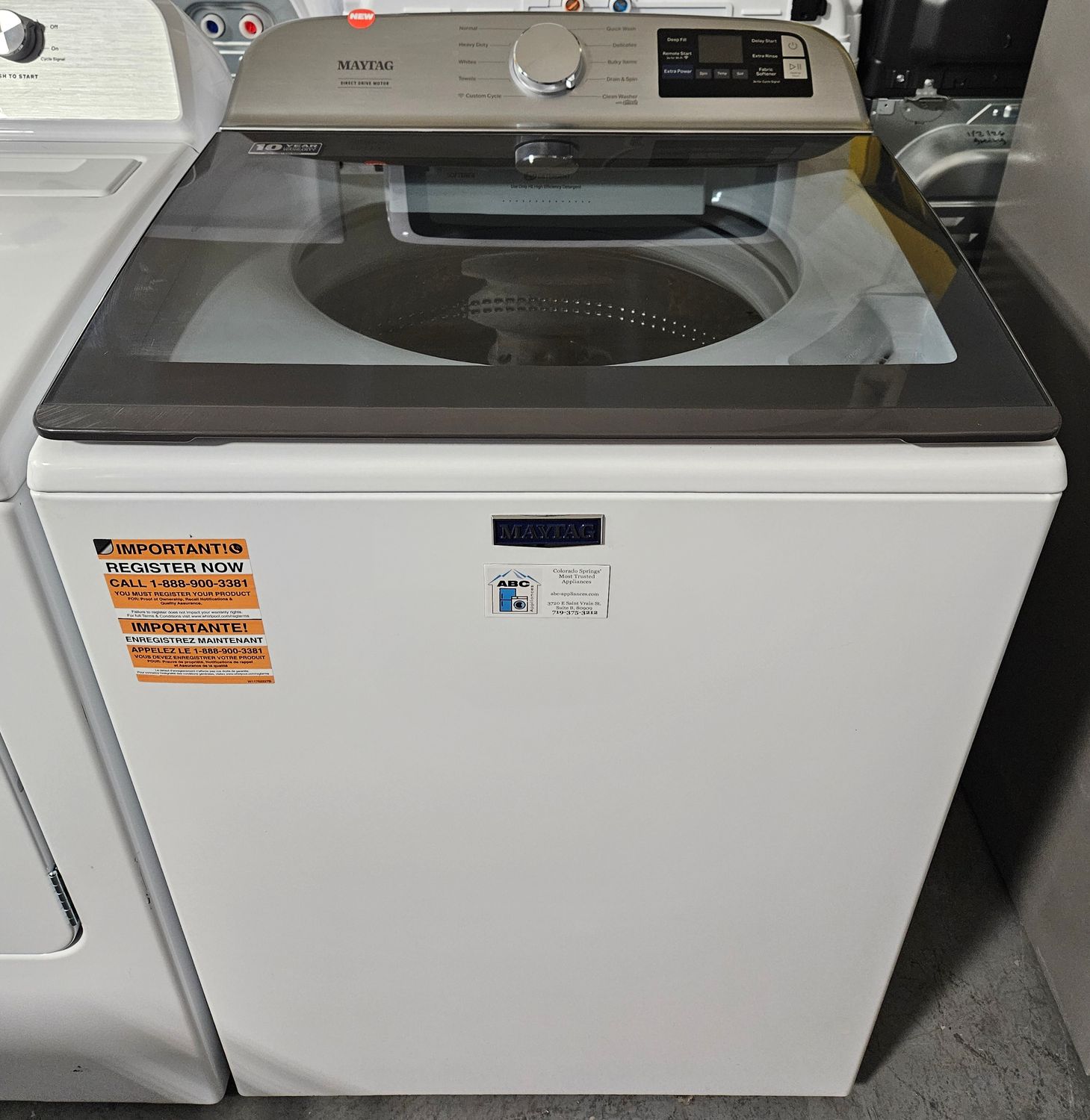 NEW! Maytag Top Load Washer (5.3cu.ft.)
