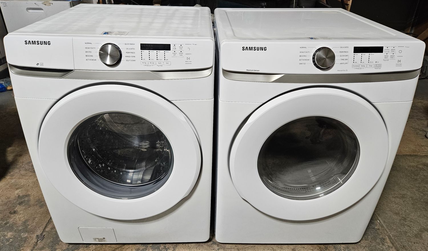 USED Samsung Front Load Washer (4.5cu.ft.) &amp; Large Capacity Electric Dryer (7.5cu.ft.