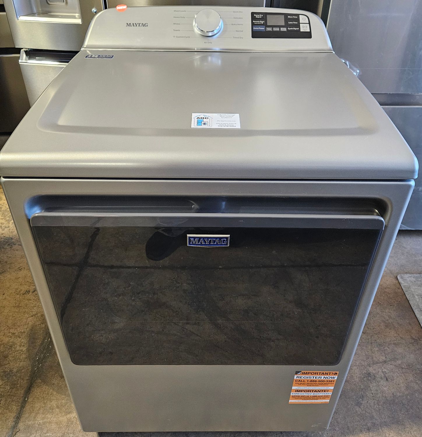 NEW! Maytag Heavy Duty Large Capacity Electric Dryer (7.4cu.ft.)