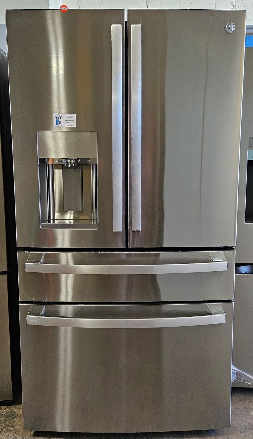 NEW! 22.4cu.ft. GE Proifle Counter-Depth 4-Door French-Door Refrigerator w/ Door in Door