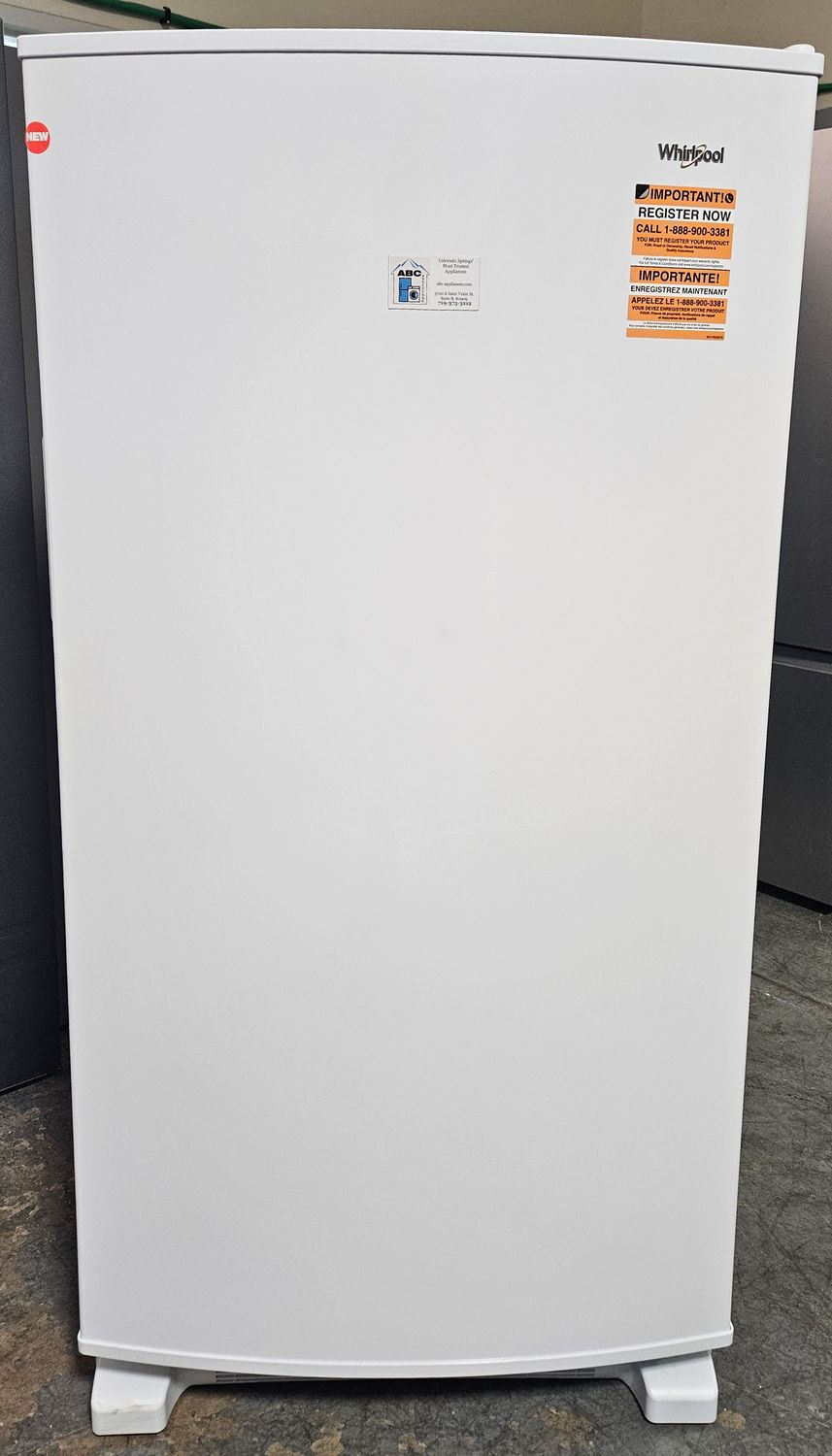 NEW! 16cu.ft. Whirlpool Upright Freezer