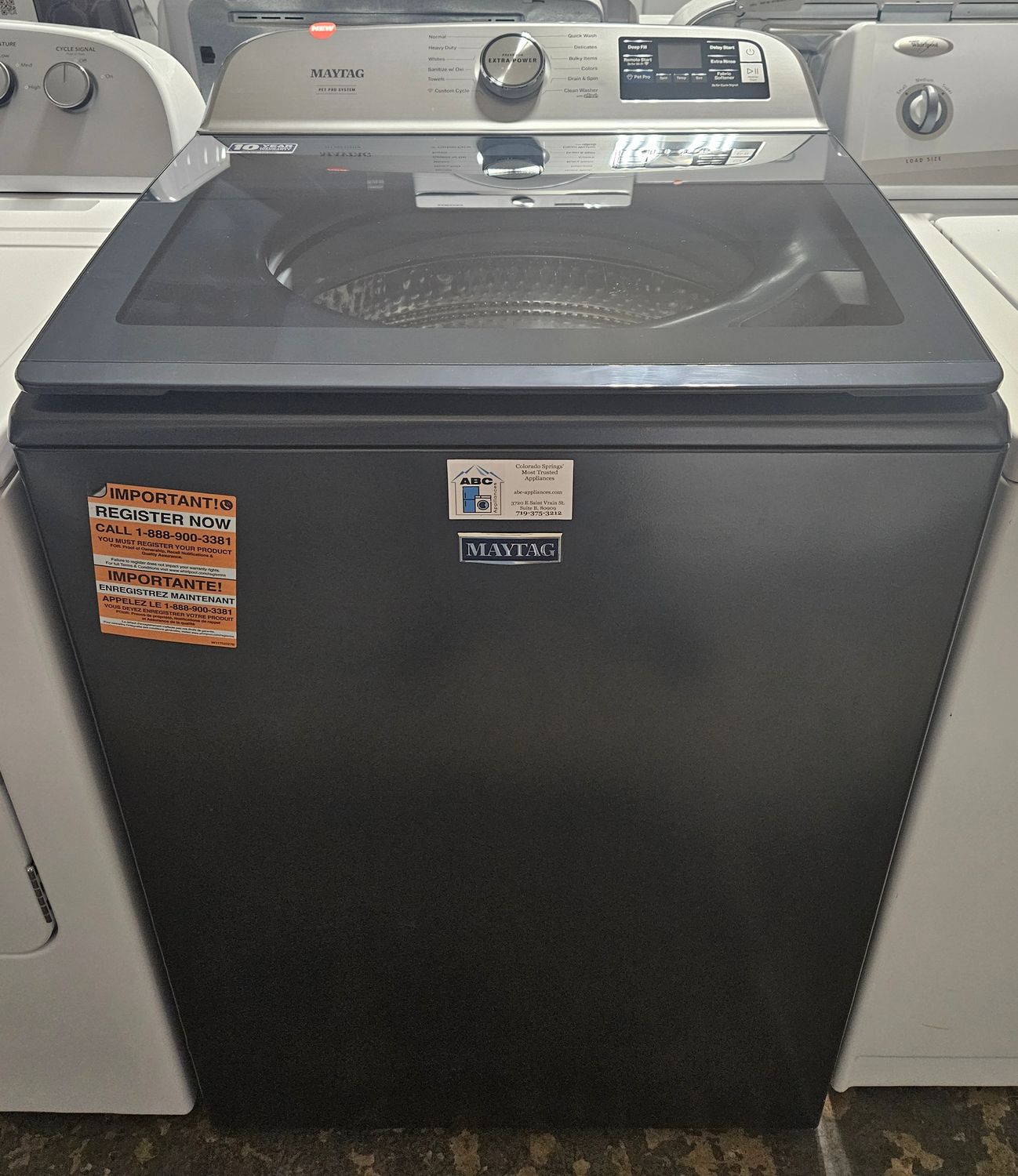 NEW! Maytag Pet Pro Top Load Washer Washer (5.3cu.ft.)