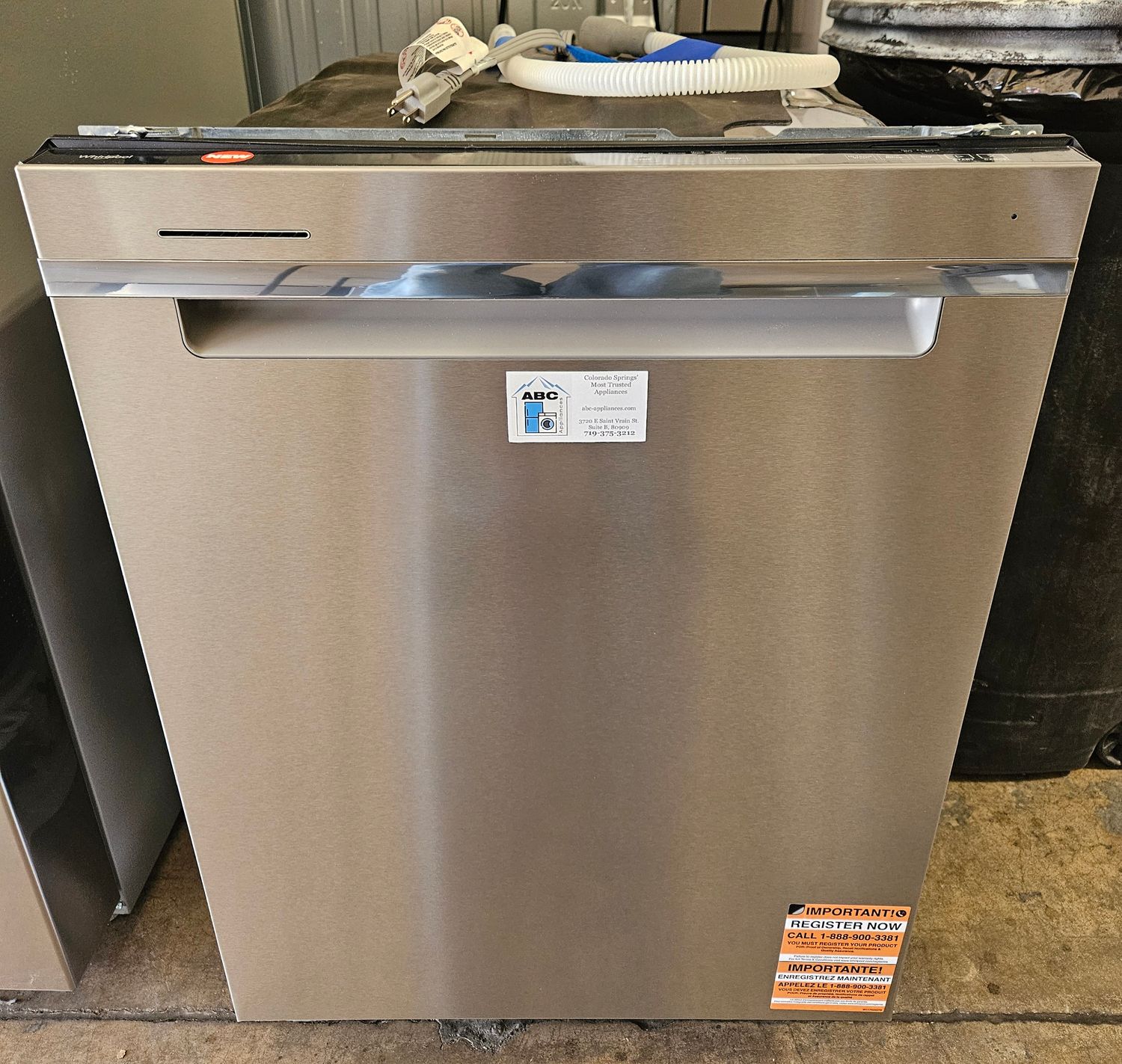 NEW! 24" Whirlpool 47dBa Stainless Steel Built-In Electric Dishwasher