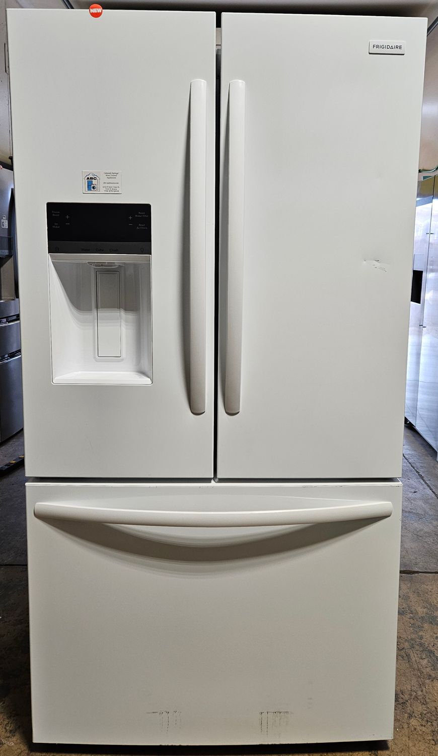 NEW! 28cu.ft. Frigidaire Standard-Depth French Door Refrigerator in White
