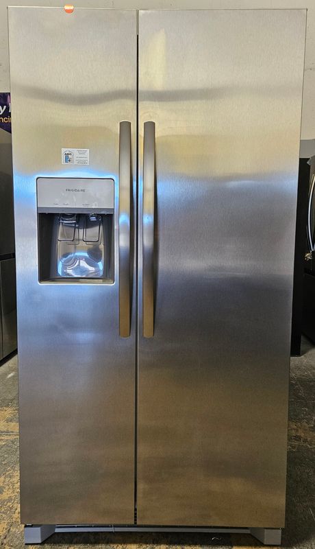 NEW! 22cu.ft. Frigidaire Counter-Depth Side-by-Side Refrigerator in Stainless Steel