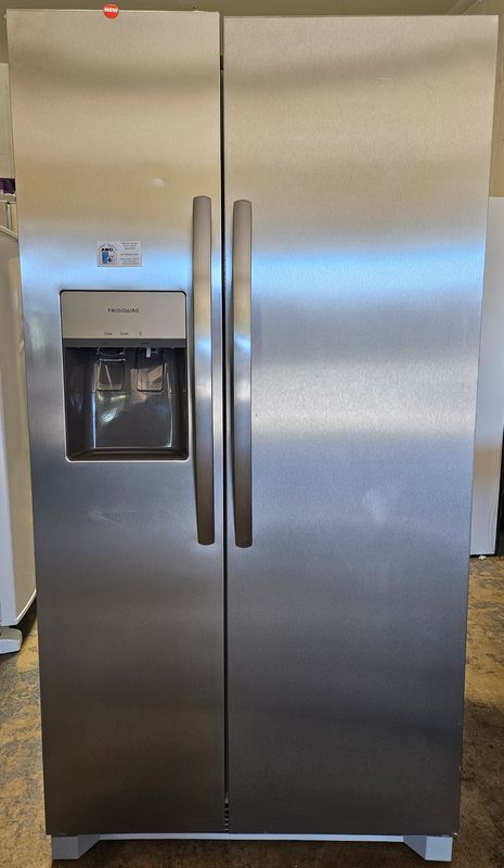 NEW! 26 cu.ft. Frigidaire Side-by-Side Refrigerator in Stainless Steel