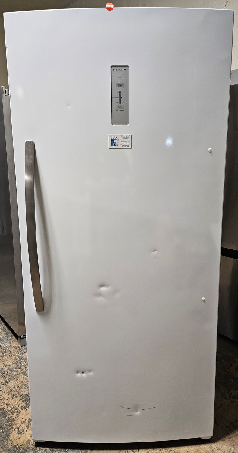 NEW! 20cu.ft. Frigidaire Garage Ready Upright Freezer in White