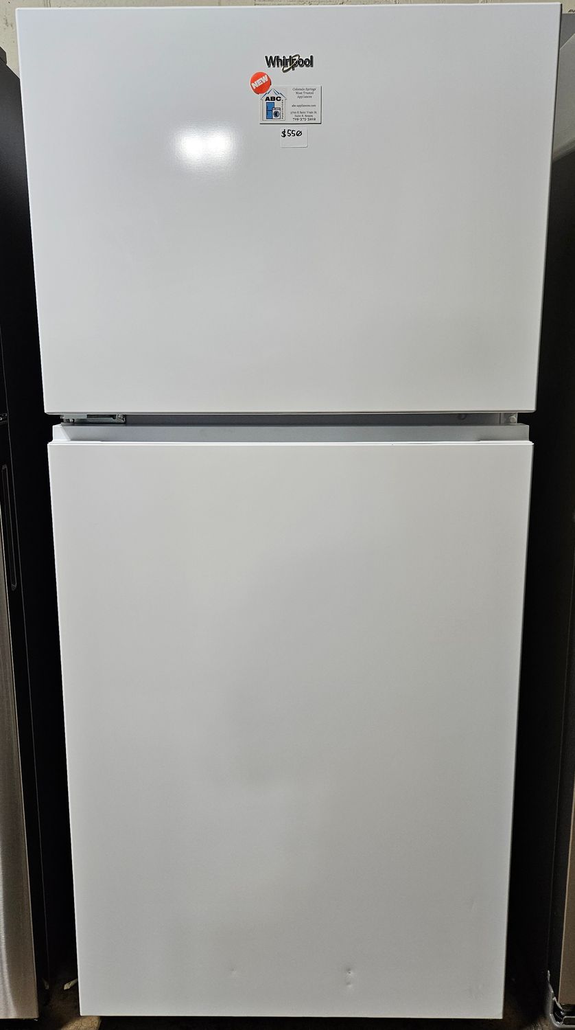 NEW! 19.3cu.ft. Whirlpool White Garage Ready Top Freezer Refrigerator