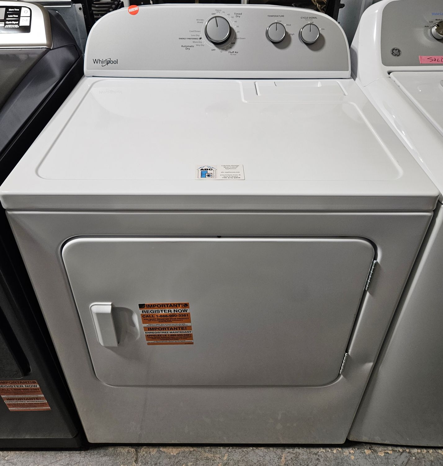 NEW! Whirlpool Heavy Duty Large Capacity Electric Dryer (7.0cu.ft.)