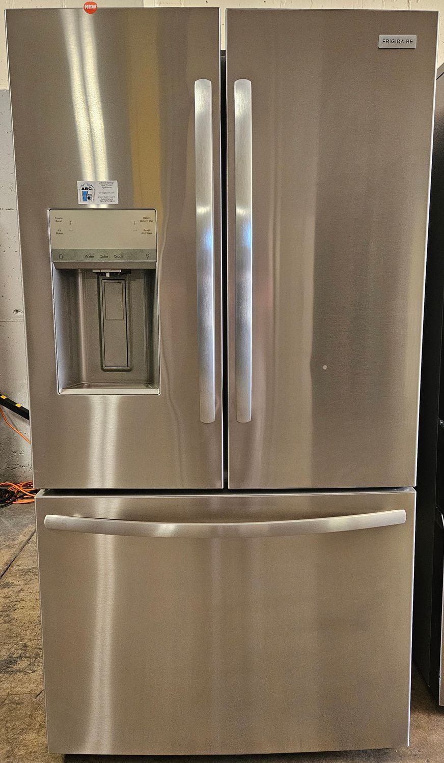 NEW! 28cu.ft. Frigidaire Standard-Depth French Door Refrigerator in Stainless Steel