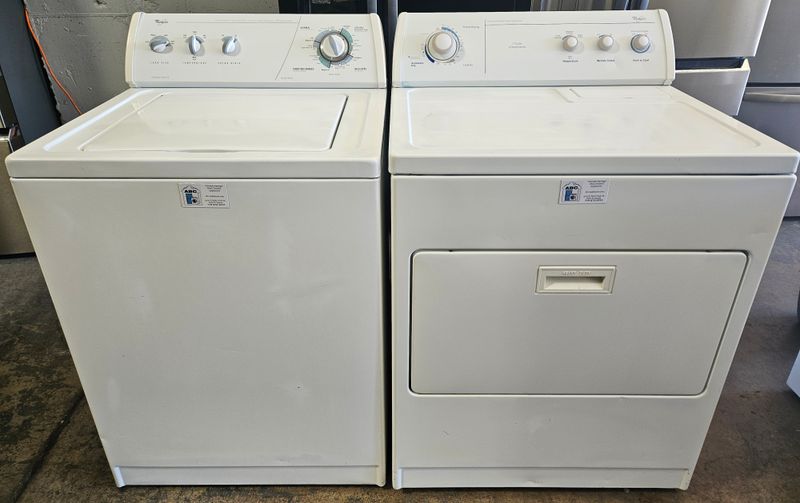 USED Whirlpool Top Load Washer (3.2cu.ft.) &amp; Large Capacity Electric Dryer (7.0cu.ft.)