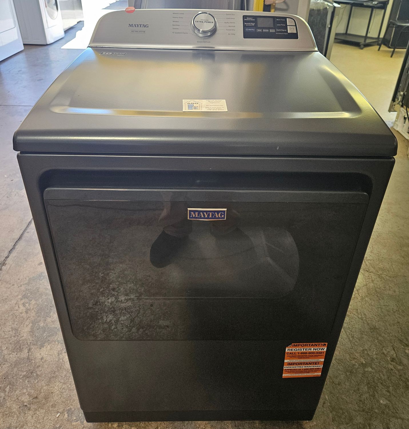 NEW! Maytag Pet Pro Heavy Duty Large Capacity Electric Dryer (7.4cu.ft.)