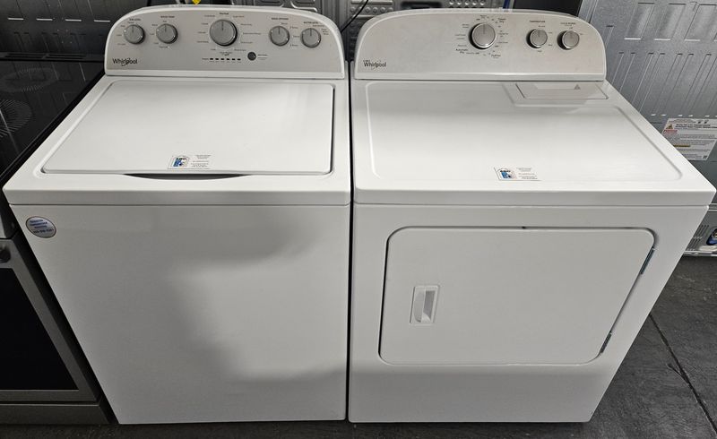 USED Whirlpool Top Load Washer (3.5cu.ft.) &amp; Large Capacity Electric Dryer (7.0cu.ft.)